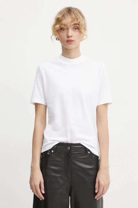 Filippa K tricou din bumbac femei, culoarea alb, 30611