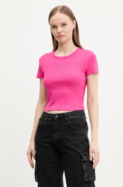 HUGO t-shirt in cotone donna colore rosa 50539132