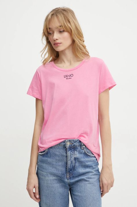 Liu Jo t-shirt in cotone donna colore rosa TA5170 JS923