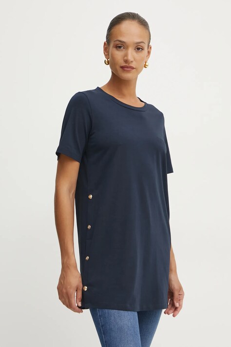 Liu Jo t-shirt damski kolor granatowy TA5255 JS088