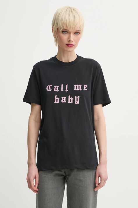 Bavlněné tričko ZADIG&VOLTAIRE černá barva, JWTS02804