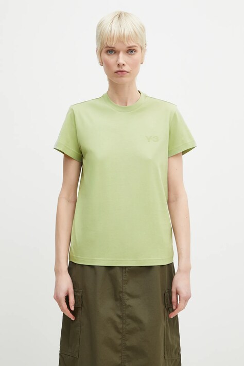 Tričko Y-3 Regular SS Tee zelená barva, JM7828