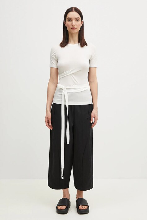 Y-3 tricou TNCL SS Tee femei, culoarea alb, JM7854