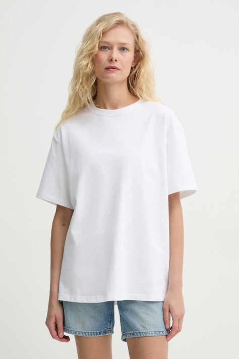 Levi's tricou din bumbac TABOR TEE femei, culoarea alb, 001HI