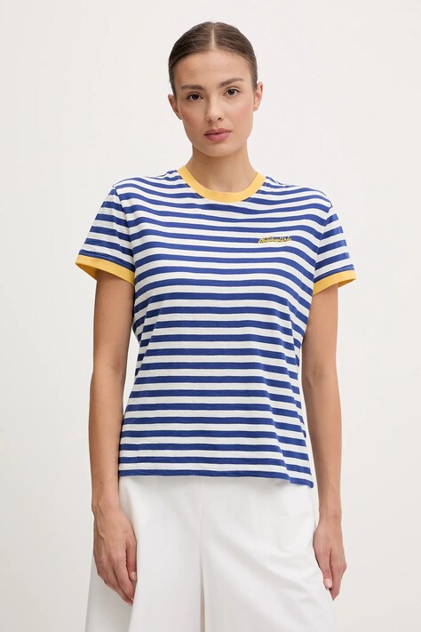 Napapijri tricou din bumbac S-Baie culoarea alb, NP0A4ILBSA91