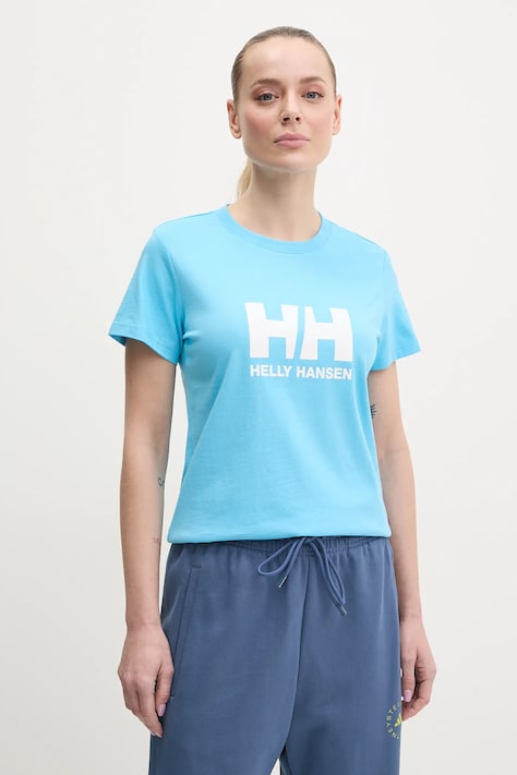 Хлопковая футболка Helly Hansen HH LOGO женская  54593
