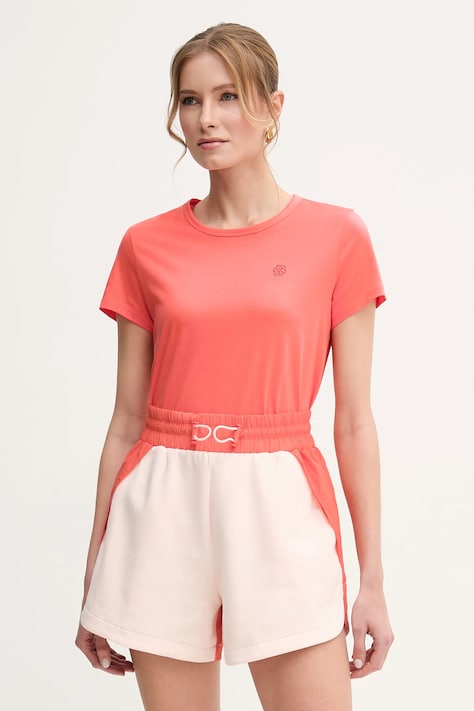 BOSS t-shirt bawełniany damski kolor pomarańczowy 50537598