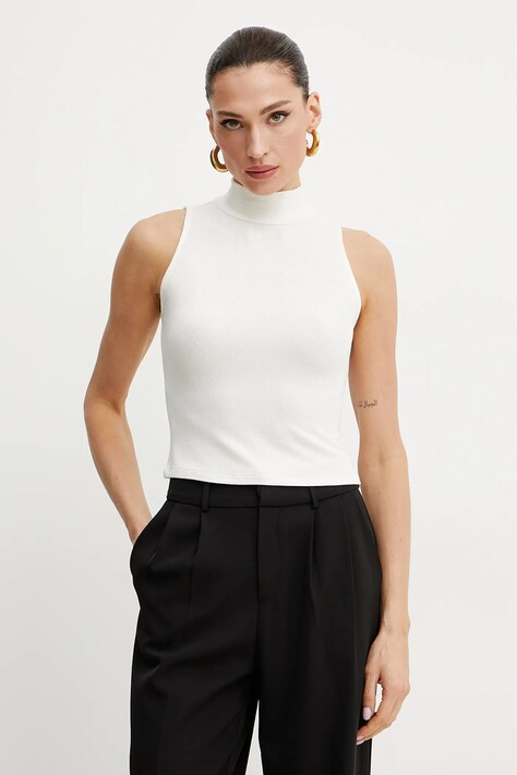 Top Guess PRISCILLA béžová barva, s pologolfem, W4BP57 KCNV2