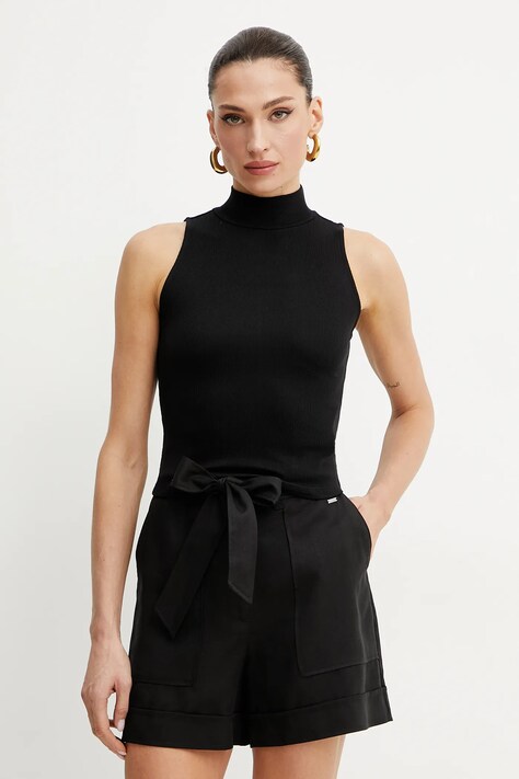 Top Guess PRISCILLA χρώμα: μαύρο, W4BP57 KCNV2