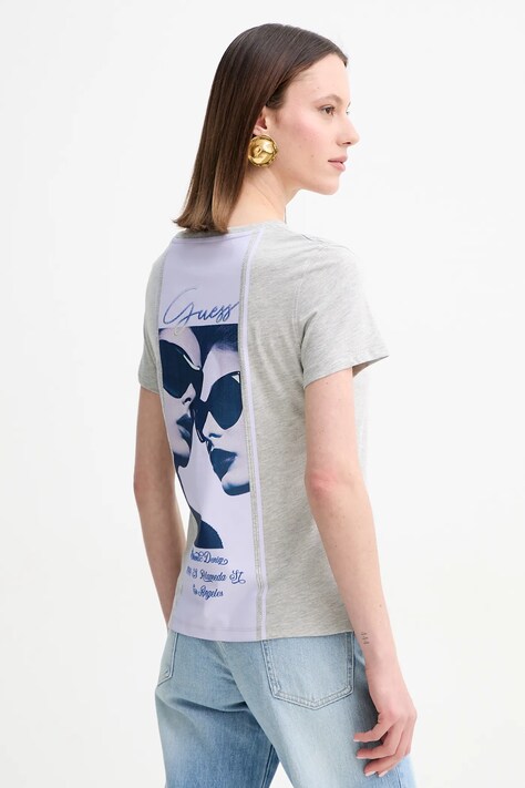 Guess t-shirt női, szürke, W5GI09 K5JK1