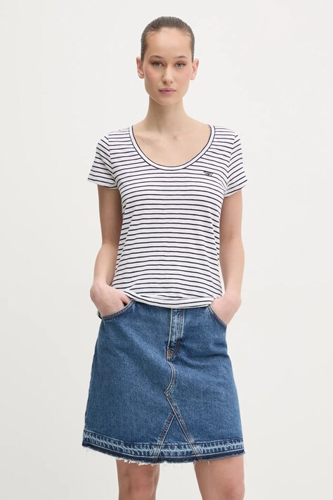 Superdry tricou femei, culoarea bleumarin, W1011381A-F7W