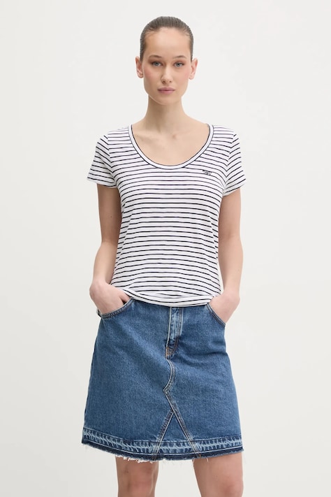 Tričko Superdry tmavomodrá barva, W1011381A-F7W