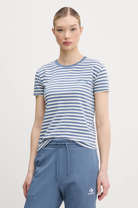 Bavlněné tričko Superdry modrá barva, W1011640A-1IN