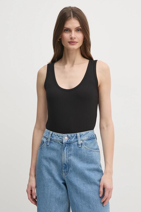 Top Calvin Klein dámský, černá barva, K20K208246