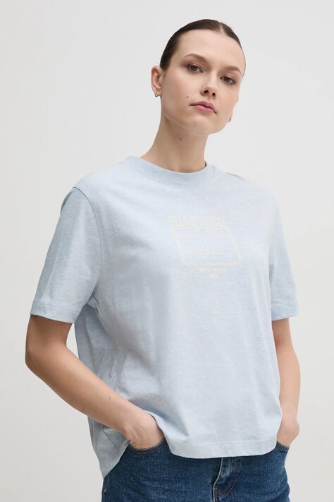 Tommy Hilfiger tricou din bumbac femei, WW0WW45525