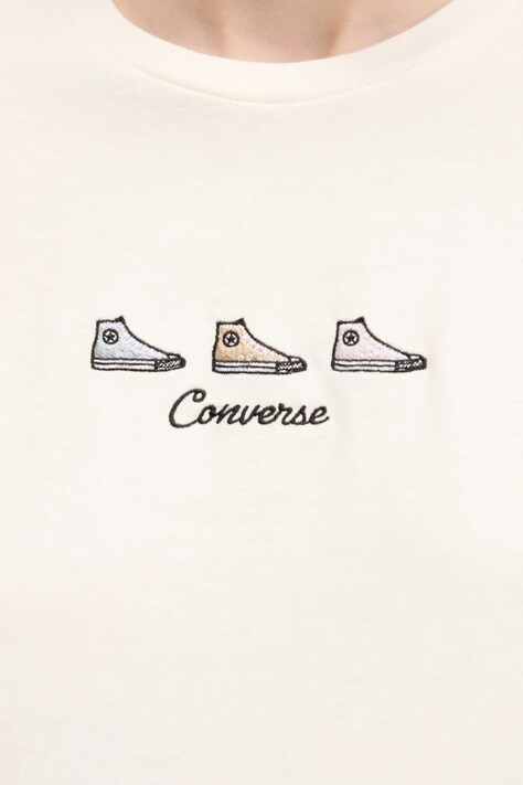 Бавовняна футболка Converse — фото 4