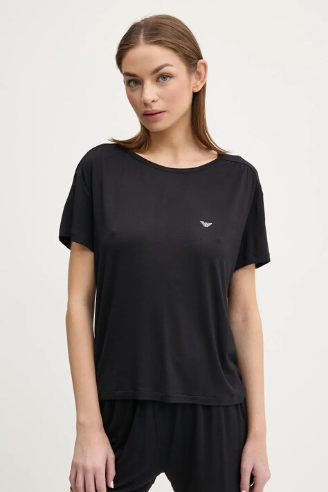 Emporio Armani Underwear tricou femei, culoarea negru, EW000408 AF10889
