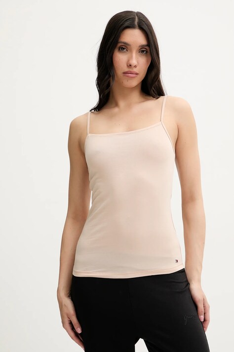 Tommy Hilfiger top 2-pack culoarea bej, UW0UW05957