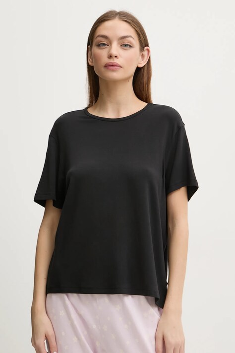 Calvin Klein Underwear tricou de pijama culoarea negru, LV00QS7435