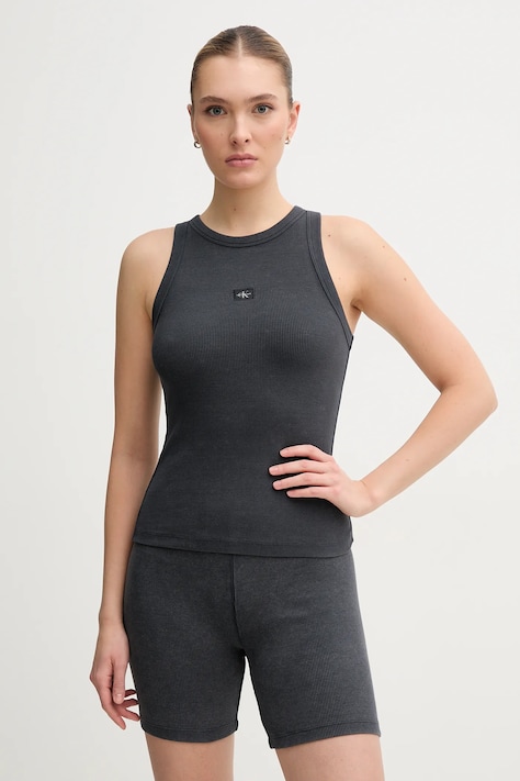 Calvin Klein Jeans top culoarea gri, J20J225311