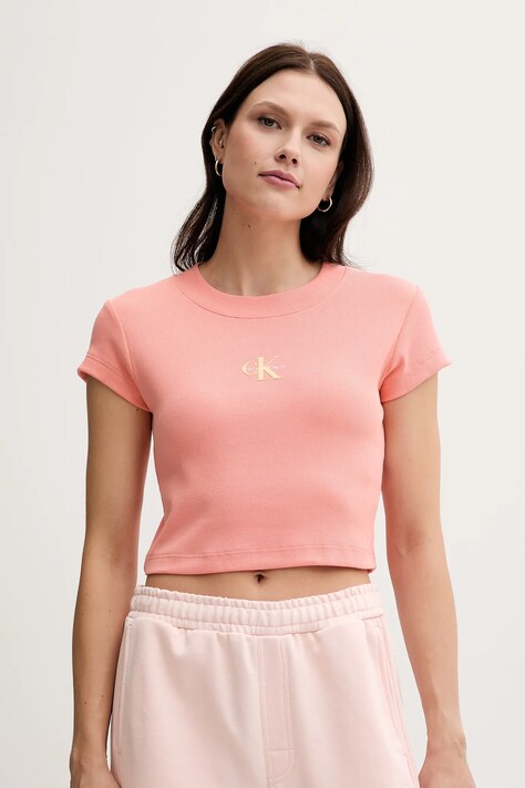 Calvin Klein Jeans tricou culoarea alb, LV047AB802