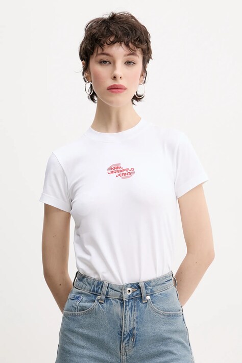 Футболка Karl Lagerfeld Jeans жіноча колір білий A2W17027