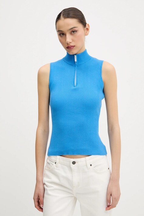 Top Karl Lagerfeld Jeans dámský, modrá barva, A2W18001