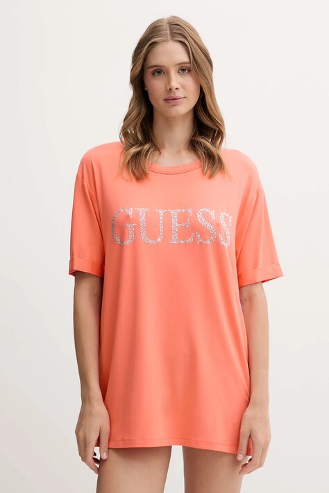 Guess t-shirt narancssárga, E5GI07 K68D2