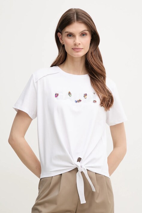 Gaudi tricou femei, culoarea alb, 511BD64026