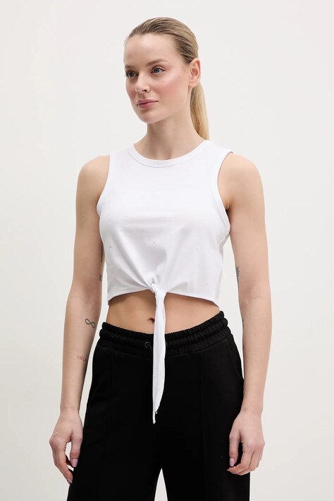 Guess top din bumbac PRIMULA culoarea alb, V5GI01 I3Z14