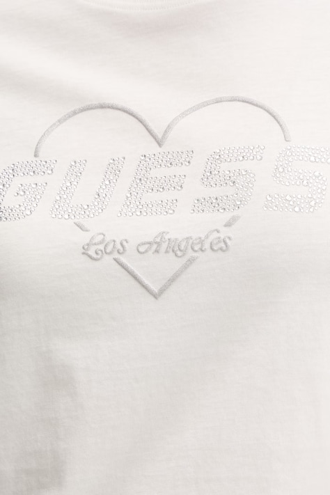 Бавовняна футболка Guess NARCISO — SS25-TSD1NP, бежевий — фото 5