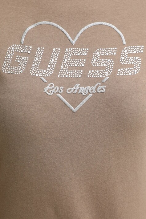 Бавовняна футболка Guess NARCISO — SS25-TSD1NP, бежевий — фото 5