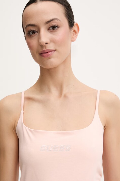 Guess top ORTENSIA damski kolor różowy V5GP22 J1314