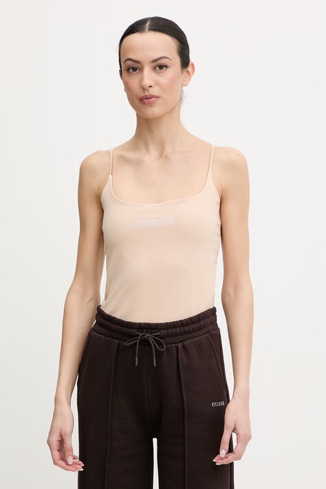 Guess top ORTENSIA damski kolor beżowy V5GP22 J1314