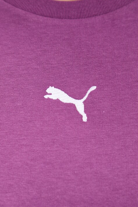 Puma футболка жіноча бавовняна Essential Relaxed — SS25-TSD1OZ, фіолетовий — фото 5