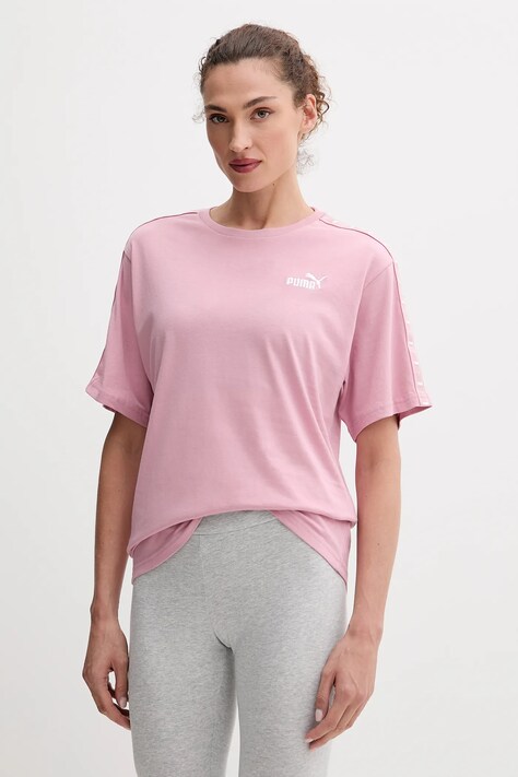 Puma t-shirt bawełniany damski kolor różowy 685009