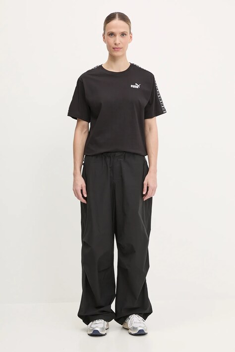 Бавовняна футболка Puma — SS25-TSD1P3, чорний — фото 2