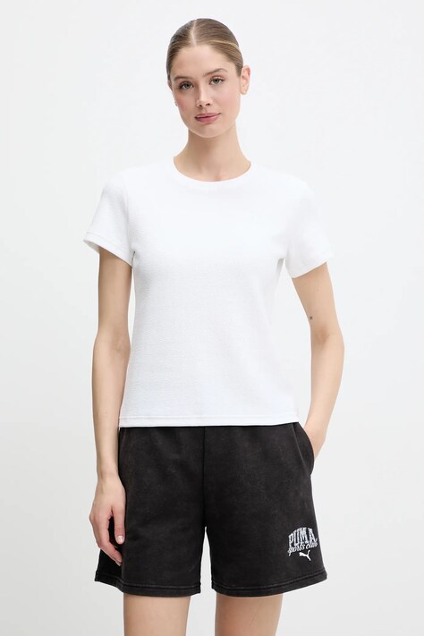 Puma tricou culoarea bej, 685053