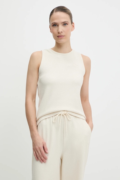 Puma top culoarea bej, 685064