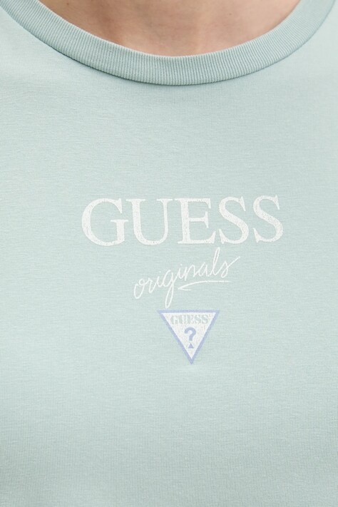 Бавовняна футболка Guess Originals — фото 4