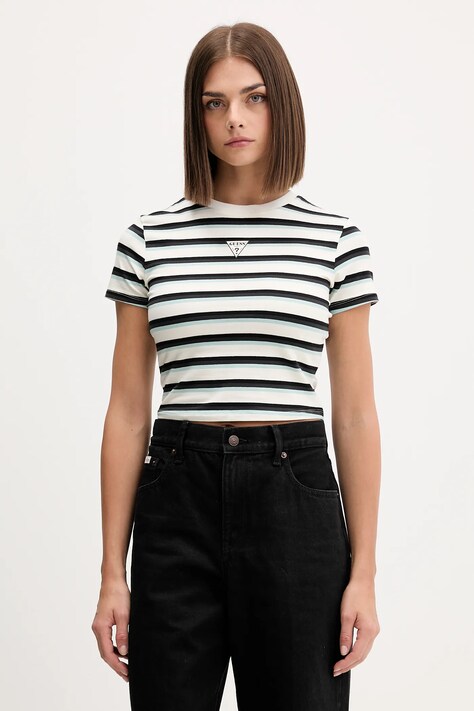 Guess Originals t-shirt damski kolor beżowy W5GI57 J1314