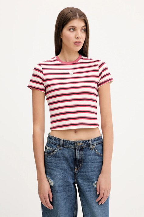Guess Originals t-shirt damski kolor beżowy W5GI57 J1314