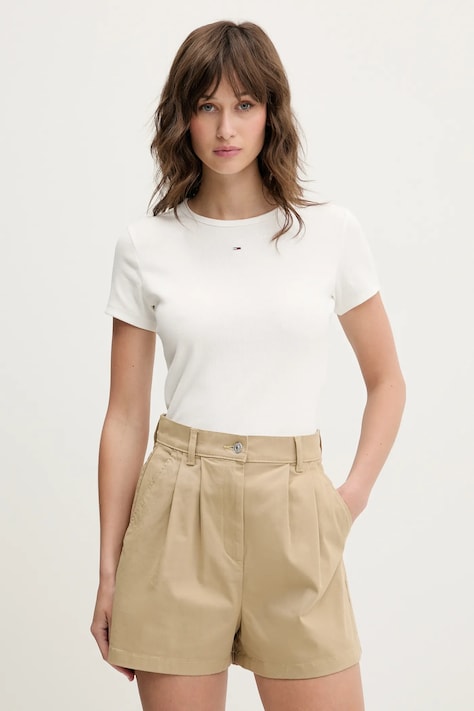 Tommy Jeans tricou 2-pack femei, culoarea bleumarin, DW0DW21430