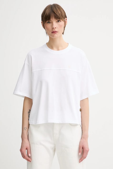 G-Star t-shirt bawełniany damski kolor biały D26134-336