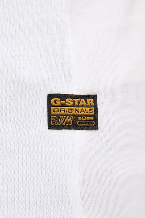 Бавовняна футболка G-Star Nifous — SS25-TSD1S6, білий — фото 5