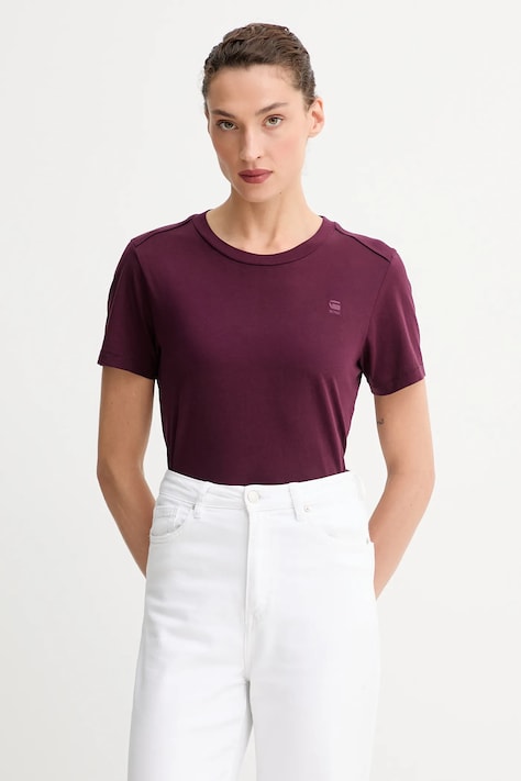 Bavlněné tričko G-Star Raw dámské, bílá barva, D26062-336