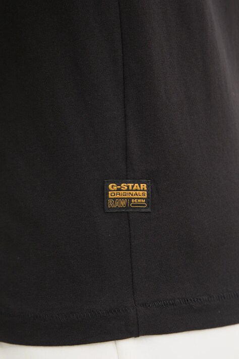 Бавовняна футболка G-Star Nifous — SS25-TSD1S6, чорний — фото 5