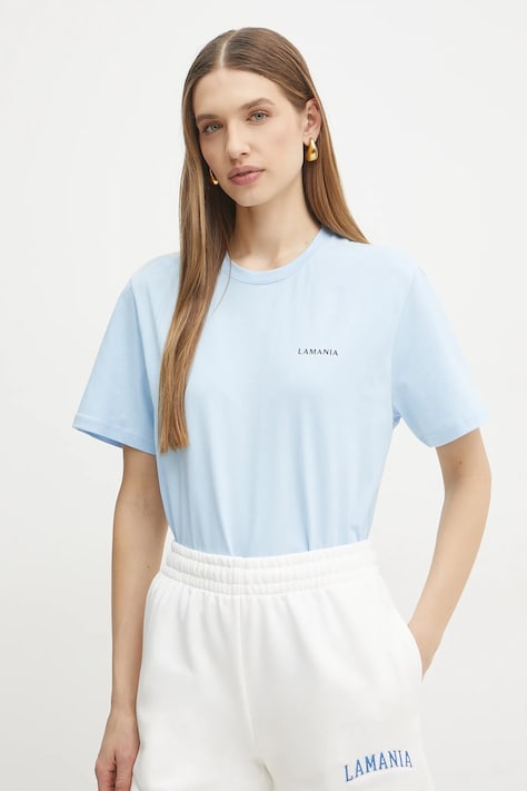 La Mania t-shirt in cotone donna colore blu BONI.3
