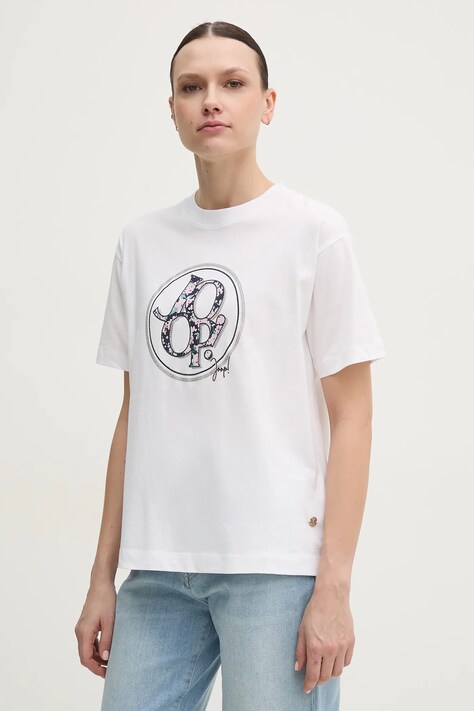 Joop! tricou din bumbac femei, culoarea alb, 30046236