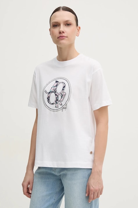 Joop! tricou din bumbac femei, culoarea alb, 30046236